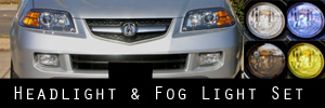 04 06 Acura MDX Headlight and Fog Light Protection Film