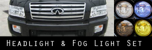 04-10 Infiniti QX56 Headlight and Fog Light Protection Kit