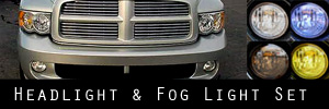 04-05 Dodge RAM SRT-10 Headlight and Fog Light Protection Kit