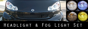 Smart Fortwo Headlight & Fog Light Protection Kits