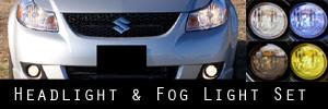 Suzuki SX4 Headlight &amp; Fog Light Protection Kit
