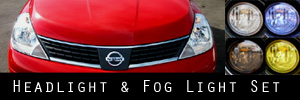 07-12 Nissan Versa Headlight and Fog Light Protection Kit