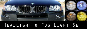 04-10 BMW X3 Headlight and Fog Light Protection Kit