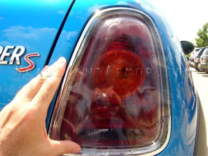 Headlight Armor Smoked Taillight Install MINI Cooper / S - Step 2