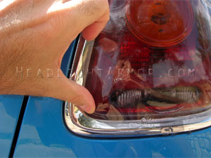 Headlight Armor Smoked Taillight Install MINI Cooper / S - Step 4