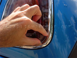Headlight Armor Smoked Taillight Install MINI Cooper / S - Step 5