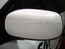 Subaru STI Mirror Wrapped in 3D Carbon Fiber Wrap
