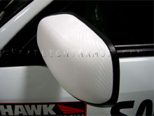 Subaru STI Mirror Wrapped in 3D Carbon Fiber Wrap