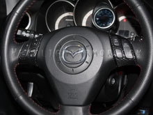 Hexis 3D Carbon Fiber Wrapped Steering Wheel Button Surrounds