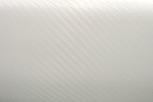 Hexis White 3D Textured Carbon Fiber Vinyl
