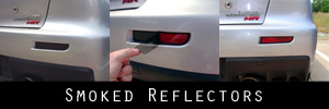 08-10 Mitsubishi Lancer and Evolution Smoked Rear Reflector Protection Kit